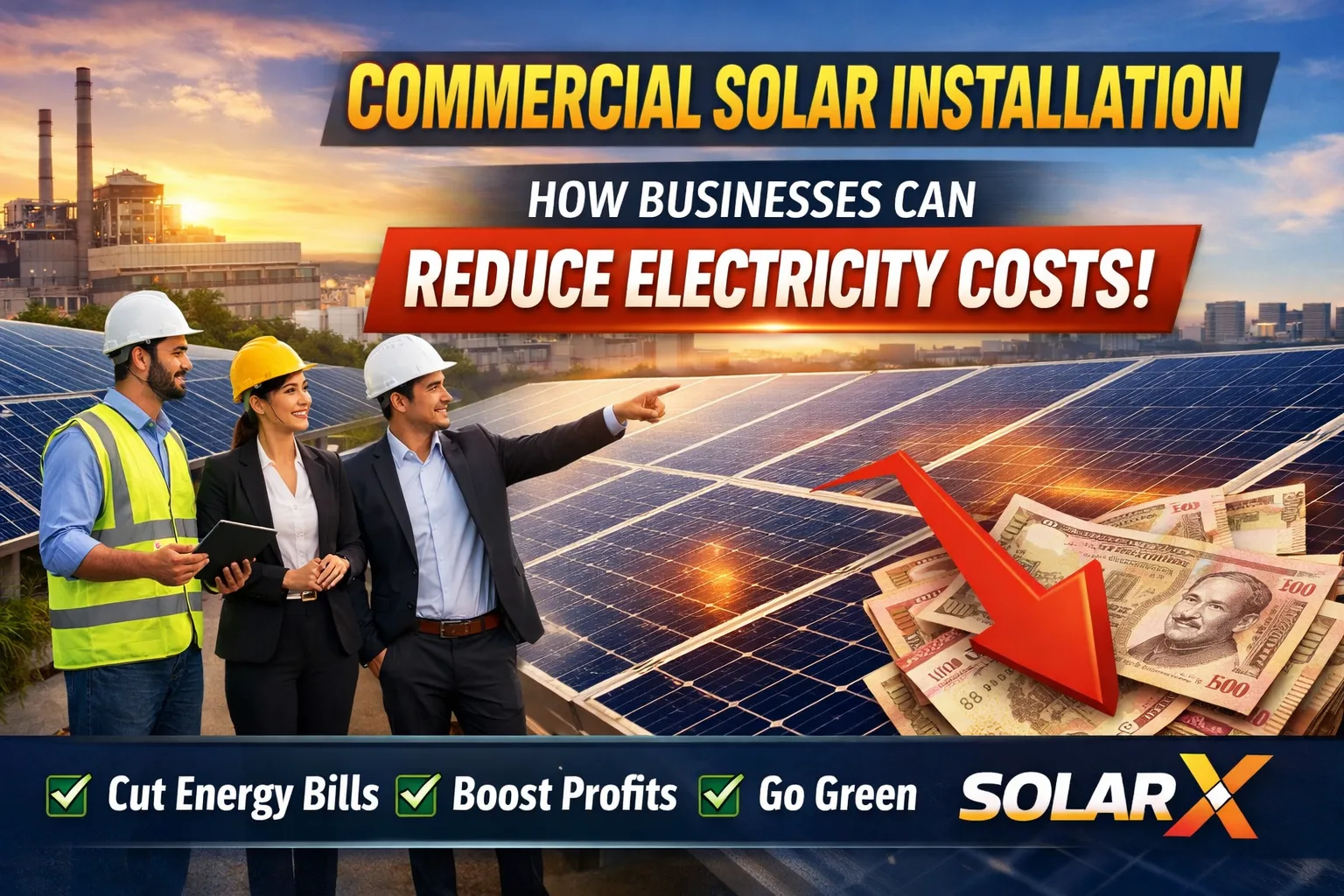 Commercial Solar Installation: How Businesses in India Can Reduce Electricity Costs